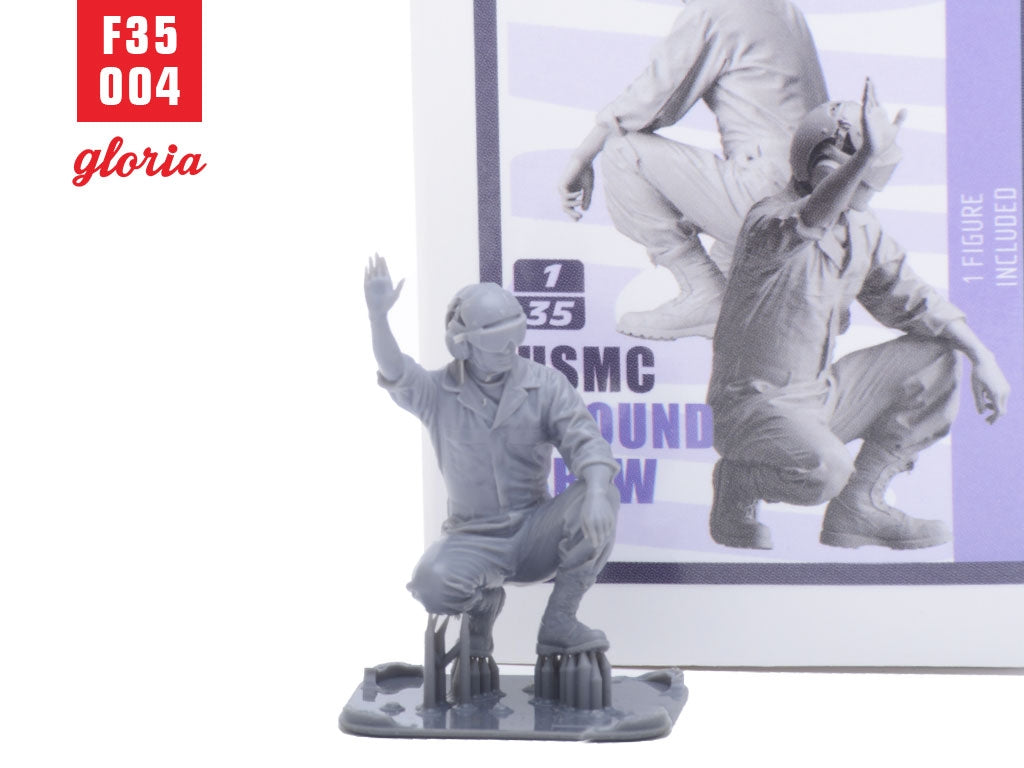 Gloria F35004 USMC Ground Crew Type 4 3D Printed Figures 1/35 – immagine 4