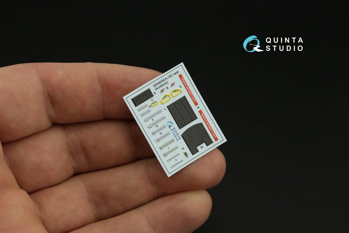 Quinta Studio QD48323 A-10C 3D-Printed &amp;amp; coloured Interior on decal paper (Academy) 1/48 – zdjęcie 6