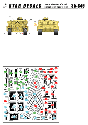 Star Decals 35-846 Challenger I in the Gulf War 1/35 – zdjęcie 2