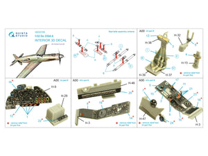 Quinta Studio QD32165 Do 335A-0 3D-Printed &amp;amp; coloured Interior on decal paper (Zoukei-mura) 1/32 – zdjęcie 2