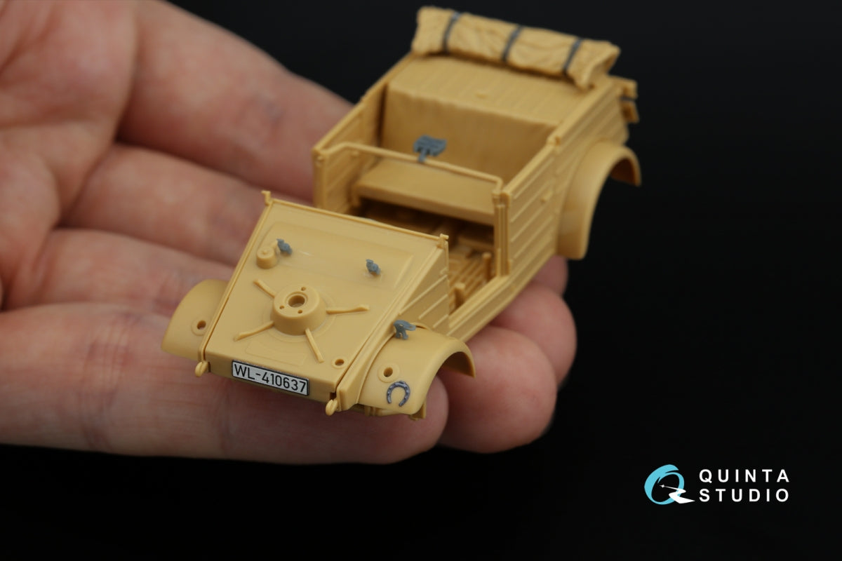 Quinta Studio QD+48546 Kubelwagen Type 82 3D-Printed &amp;amp; coloured Interior on decal paper (Tamiya) (with 3D-printed resin parts) 1/48 – zdjęcie 15