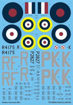 Techmod 24018 Hawker Hurricane Mk.Ic 1/24
