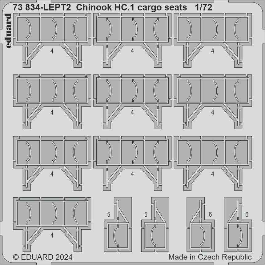 Eduard 73834 Chinook HC.1 cargo seats AIRFIX 1/72 – zdjęcie 2