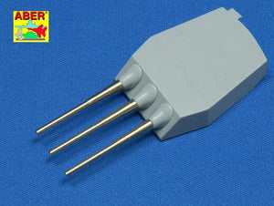 Aber 350L-06 Set of 9pcs 406mm short barrels for US ships for turrets without antiblast covers: North Carolina, Washington 1/350 – zdjęcie 3