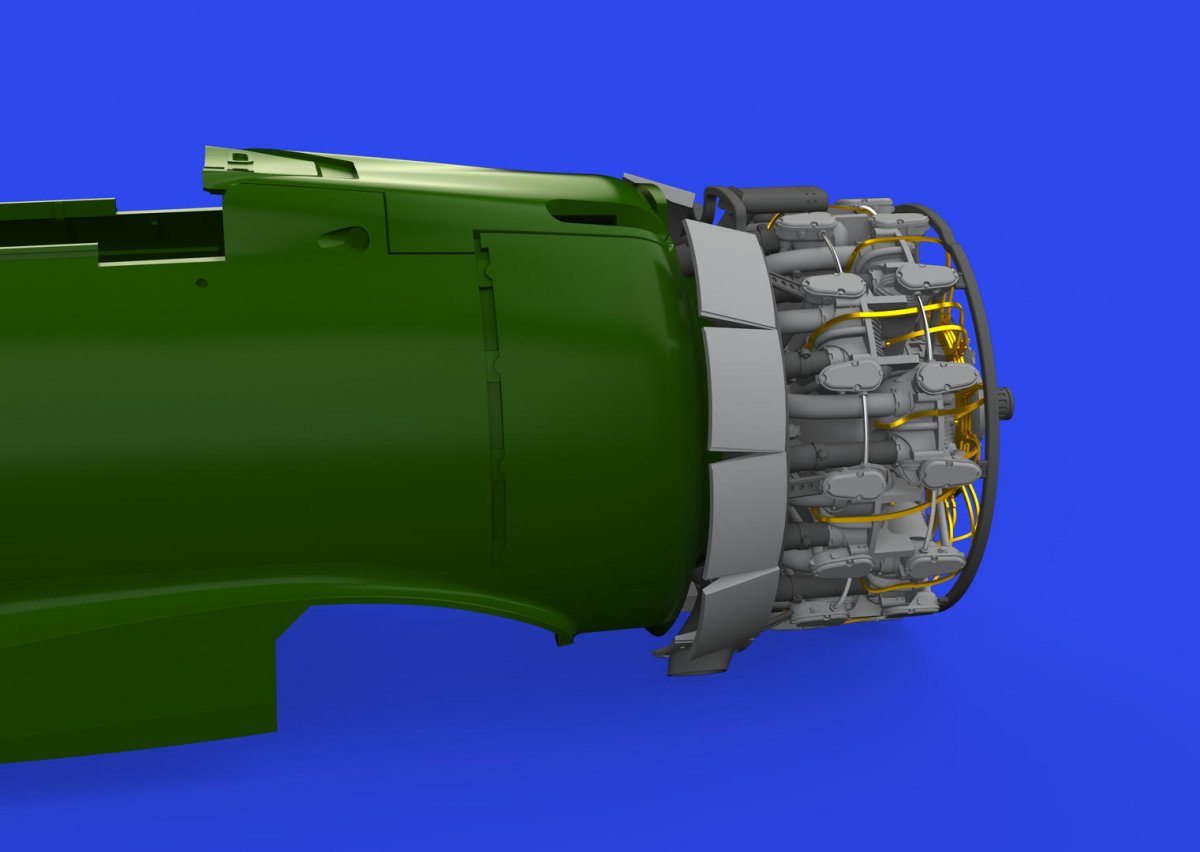 Eduard 648852 A6M2-N Rufe engine complete PRINT EDUARD 1/48 – image 2