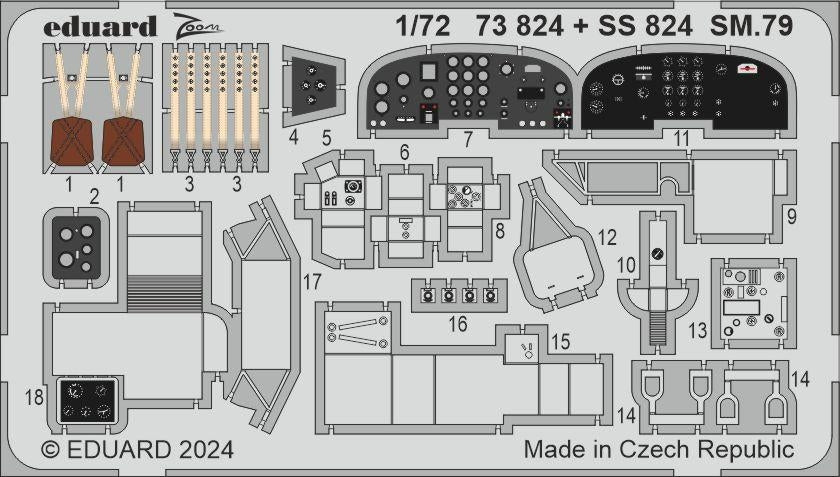 Eduard BIG72181 SM.79 ITALERI 1/72 – zdjęcie 6
