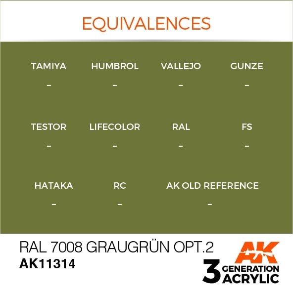 AK Interactive AK11314 RAL 7008 GRAUGRÜN OPT 2 17ml – image 3