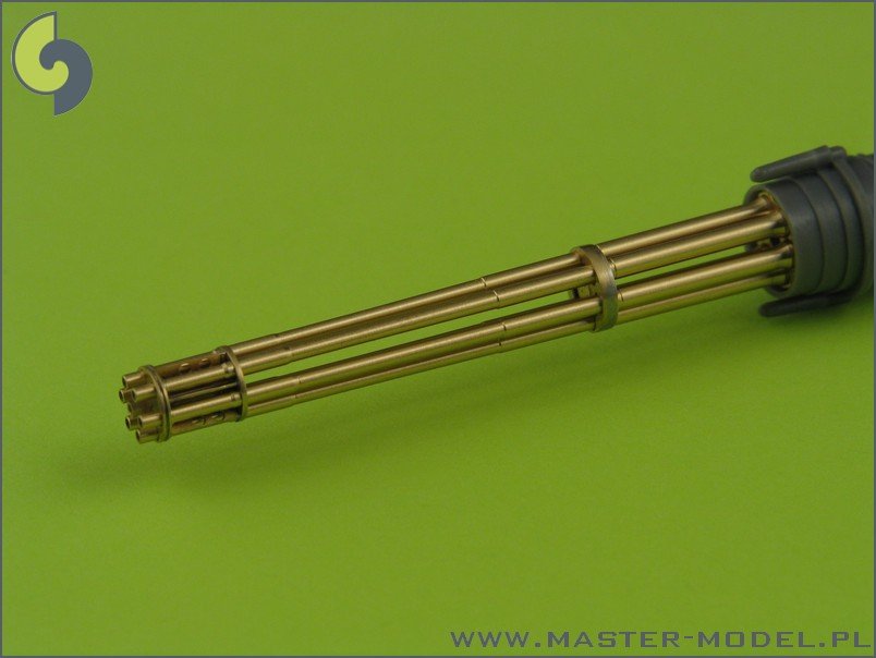 Master AM-32-029 M61 A1 Vulcan - Six-barrelled rotary 20mm cannon - turned barrels with etched barrel clamps 1/32 – immagine 2