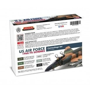 Lifecolor CS62 Acrylic paint set USAF 1960-70 6x22ml – zdjęcie 2