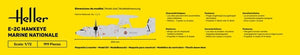 Heller 58302 Starter Kit - E-2C Hawkeye Marine Nationale 1/72