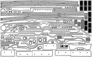 Pontos 23002F1 USS BB-63 Missouri 1945 Detail Up Set (Teak tone stained wooden deck) 1/200 – zdjęcie 20