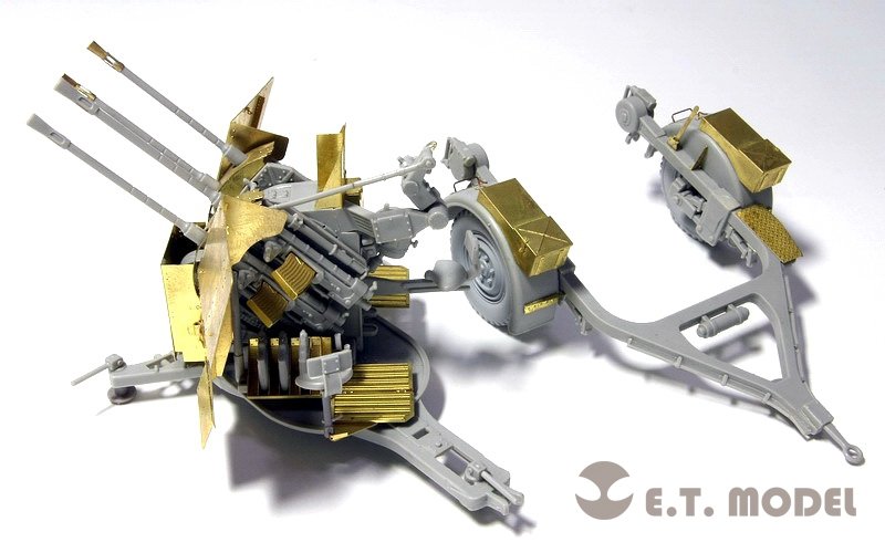 ET Model E35-027 WWII German 2cm FLAK 38 Anti-Aircraft Gun (For TRUMPETER 02309) (1/35) – image 7