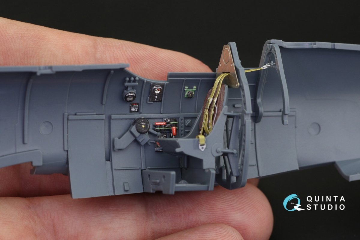 Quinta Studio QD48189 Spitfire Mk.V 3D-Printed &amp;amp; coloured Interior on decal paper (for Eduard kit) 1/48 – zdjęcie 2