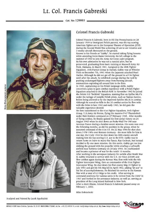 Mirage 120003 Lt. Col. Francis GABRESKI (July 1944) 200mm – zdjęcie 4