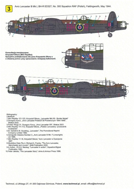 Techmod 72166 Avro Lancaster B Mk. I 1/72 – zdjęcie 5