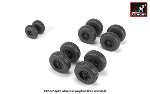 Armory Models AW72326 B-2 Spirit wheels w/ weighted tires 1/72 – zdjęcie 3