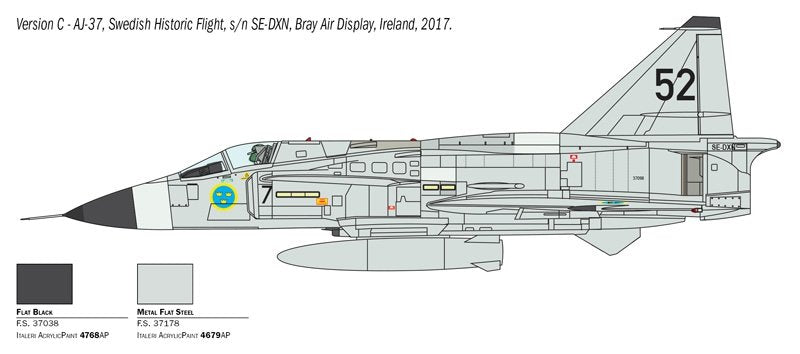 Italeri 2785 SAAB JA 37/AJ 37 VIGGEN 1/48 – image 4