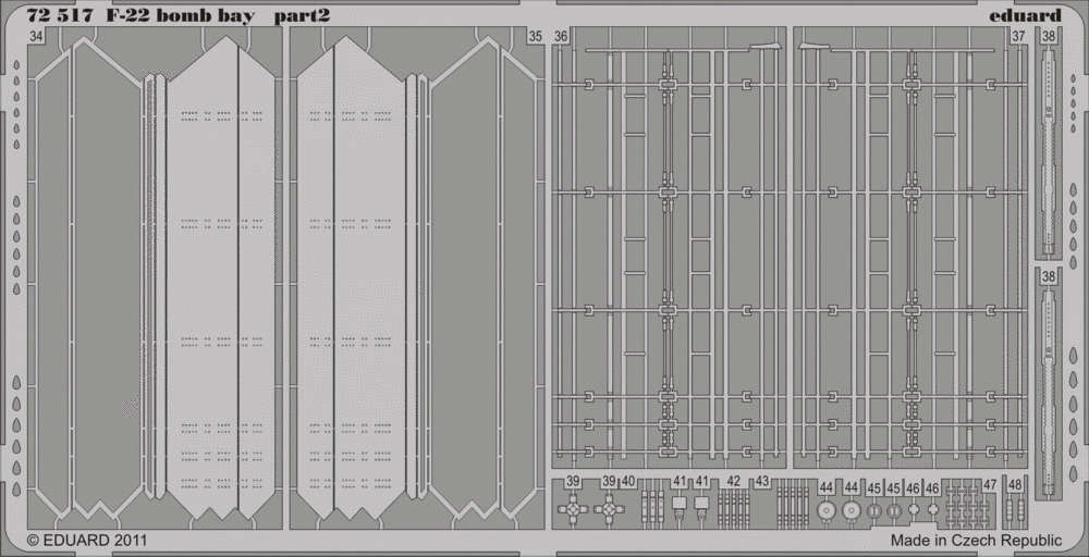 Eduard 72517 F-22 bomb bay 1/72 FUJIMI – zdjęcie 2