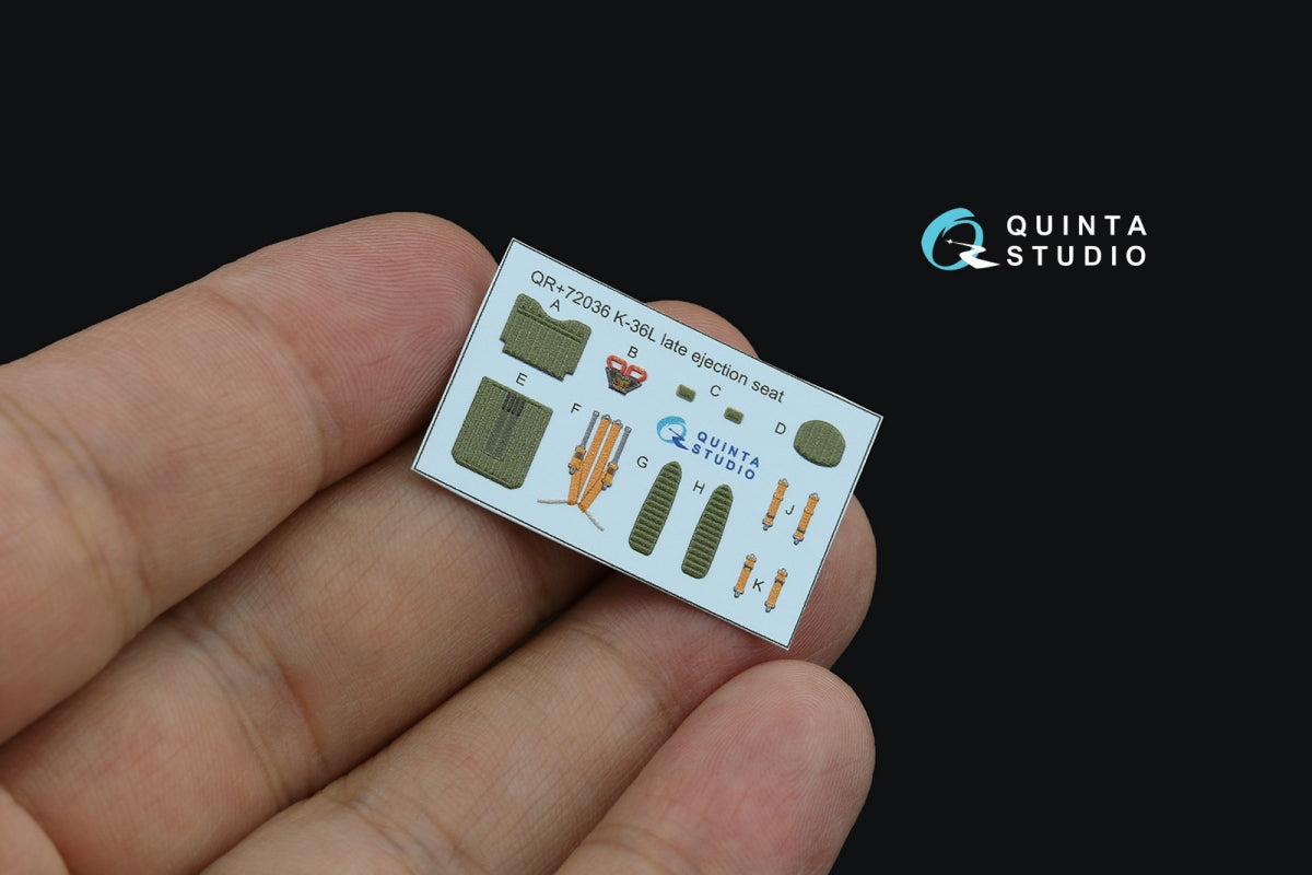 Quinta Studio QR+72036 K-36L (late) ejection seat (for Su-25/Su-25SM aircraft since 2008) (All kits) 1/72 – image 4