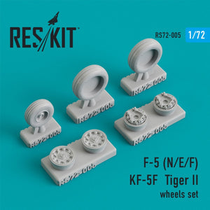 RESKIT RS72-0005 F-5 (N,E,F)/KF-5F &amp;quot;TIGER II&amp;quot; WHEELS SET 1/72