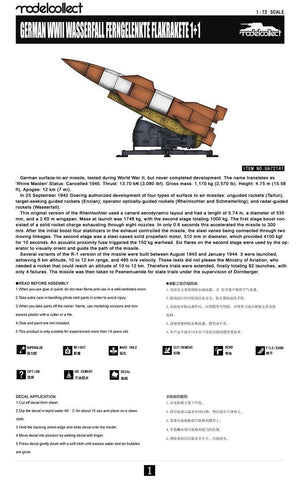 Modelcollect UA72141 German WWII Wasserfall Ferngelenkte Flakrakete 1+1 pack 1/72 – image 5