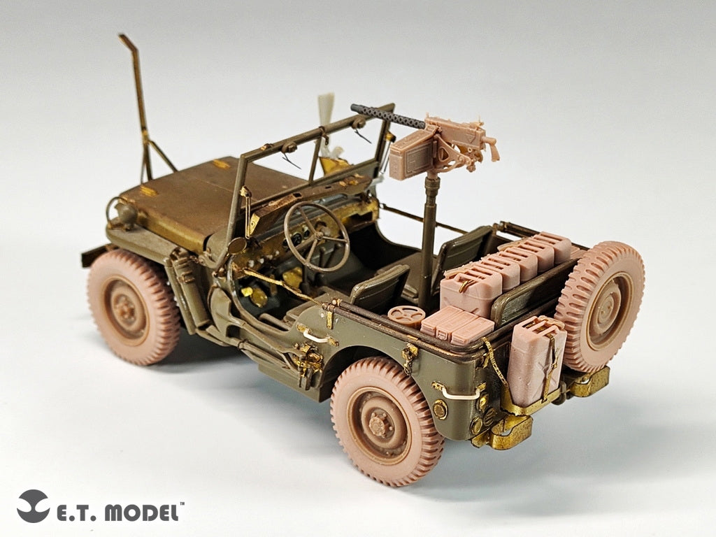 E.T. Model P35-156 U.S.Army Jeep Willys MB 1/4-ton 4x4 Truck Sagged Wheels 1/35 – zdjęcie 6
