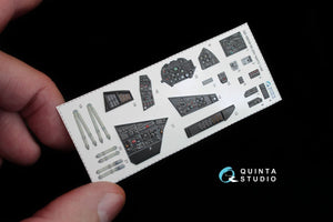 Quinta Studio QD48036 Mi-24V NATO (black panels) 3D-Printed &amp;amp; coloured Interior on decal paper (for Zvezda kit) 1/48 – zdjęcie 3
