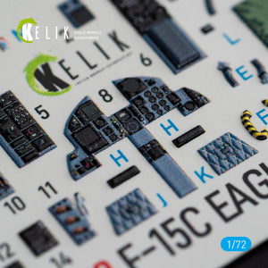 KELIK K72072 F-15C EAGLE INTERIOR 3D DECALS FOR HASEGAWA KIT 1/72 – image 4