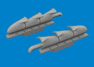 Eduard 672409 Spitfire Mk. V three-stacks exhaust fishtail PRINT Tamiya 1/72 – Bild 3