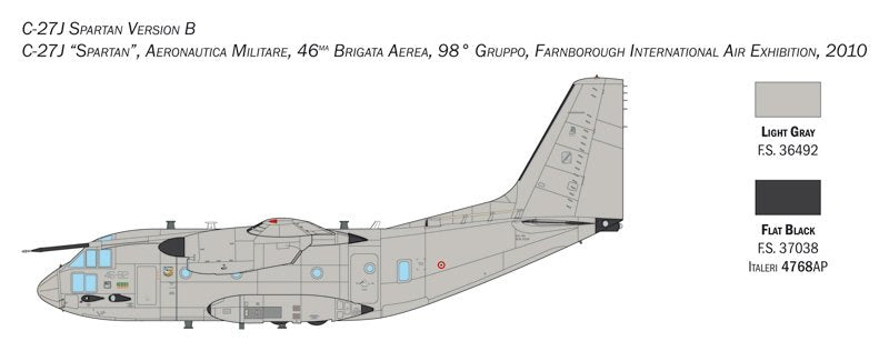 Italeri 1450 C-27J SPARTAN / G.222 1/72 – zdjęcie 4