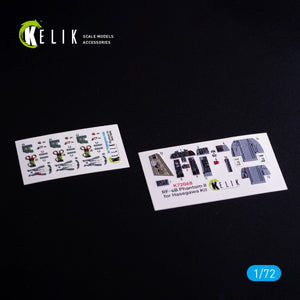 Kelik K72068 RF-4B - interior 3D decals for Hasegawa kit 1/72