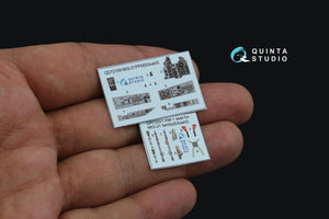 Quinta Studio QD72109 MiG-21PFM Gray panels 3D-Printed &amp;amp; colored Interior on decal paper (Eduard) 1/72 – image 4