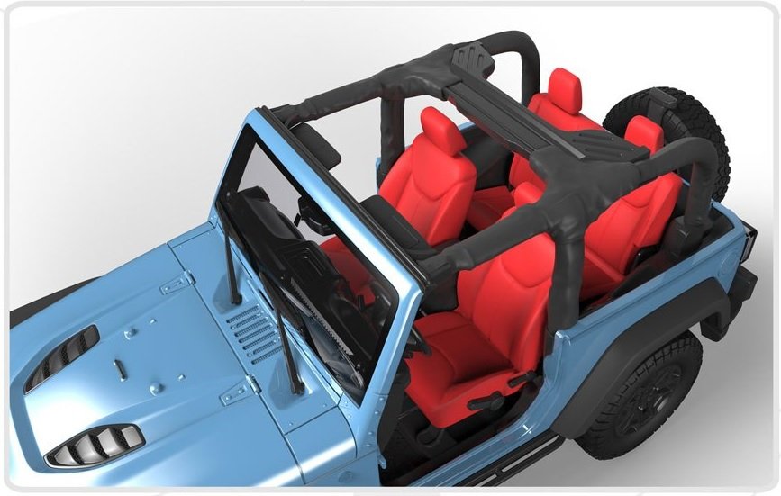 Meng Model CS-003 Jeep Wrangler Rubicon 1/24 – zdjęcie 3