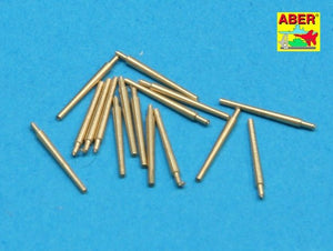 Aber 350L-34 Set of 16 pcs 102 mm QF Mk.V barrels for Royal Navy 1/350