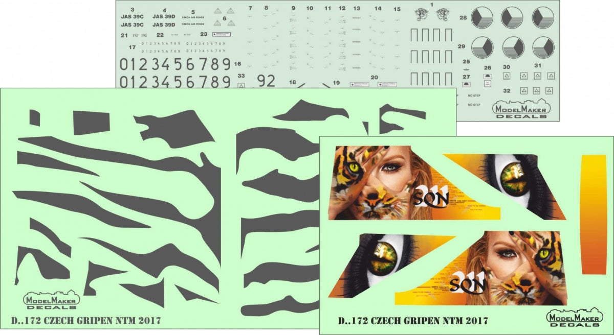 ModelMaker Decals D48172 Czech Gripen NTM 2017 1/48 – image 2