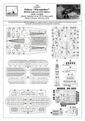 Armory Models 48001 Fairey Flycatcher British interwar FAA Fighter, early version, w/ Jaguar-III engine 1/48 – zdjęcie 17