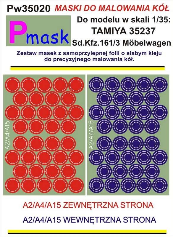 P-Mask PW35020 SD.KFZ. 161/3 MOBELWAGEN TAMIYA 35237 1/35