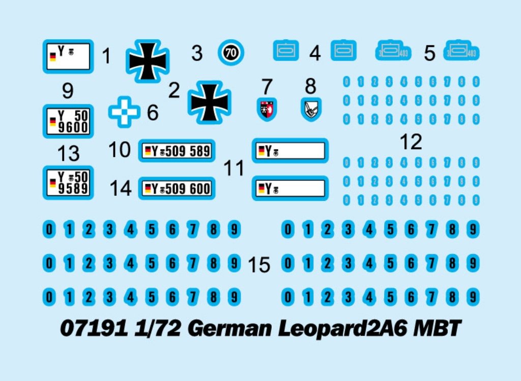 Trumpeter 07191 German Leopard 2A6 main battle tank 1/72 – image 4