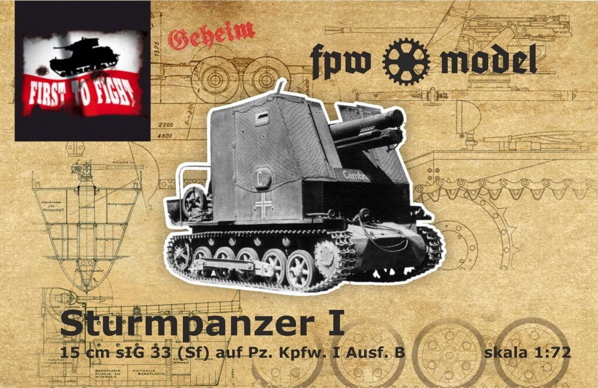 FPW Model 72019 Sturmpanzer I 15cm sIG 33 (Sf) auf Pz. Kpfw. I Ausf. B 1/72