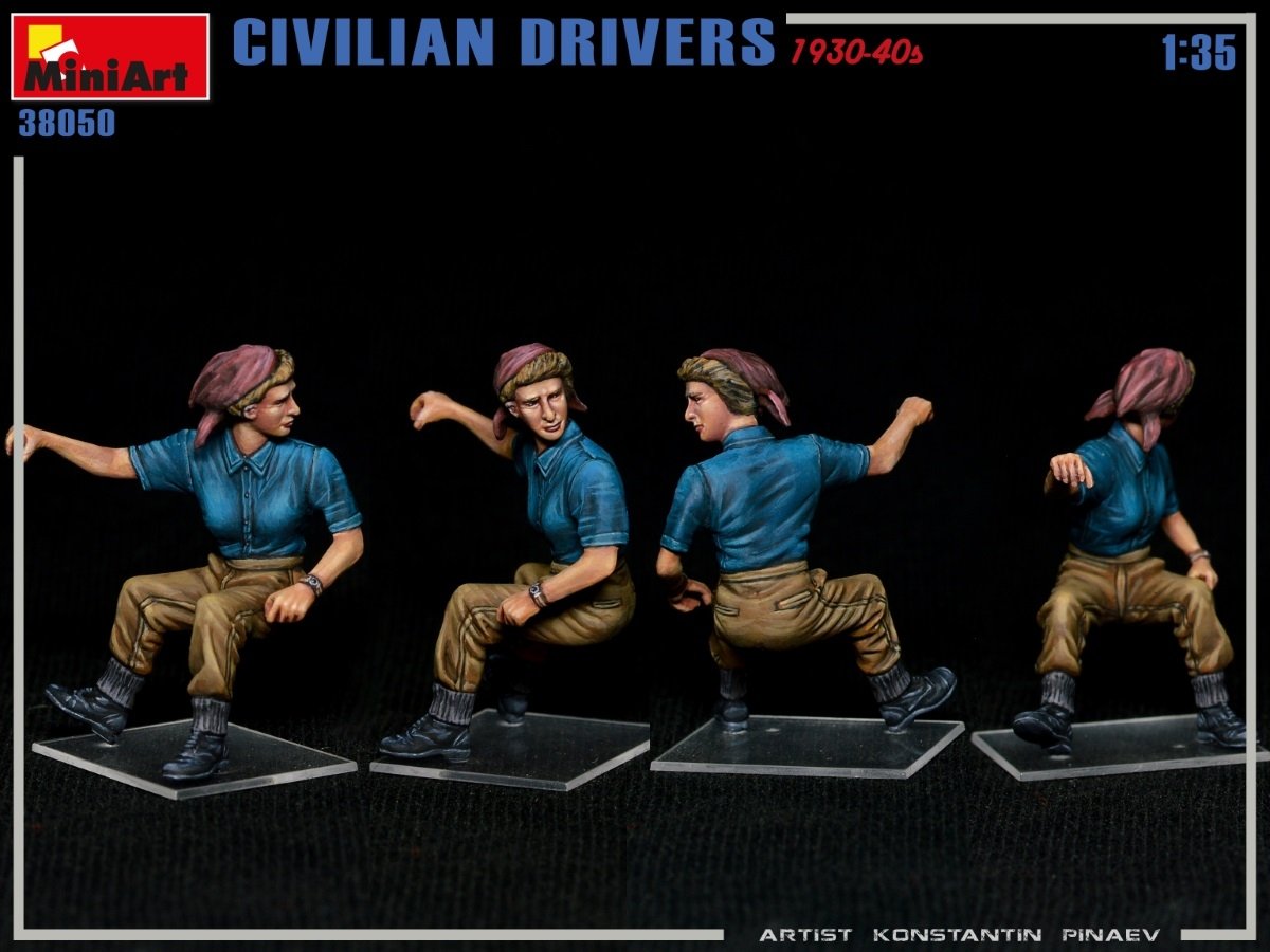 MiniArt 38050 CIVILIAN DRIVERS 1930-40s 1/35 – zdjęcie 2
