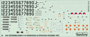 ModelMaker Decals D48160 Dutch F-16 Demo 1994 1/48 – zdjęcie 3
