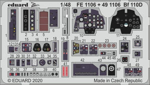 Eduard 491106 Bf 110D interior 1/48 DRAGON