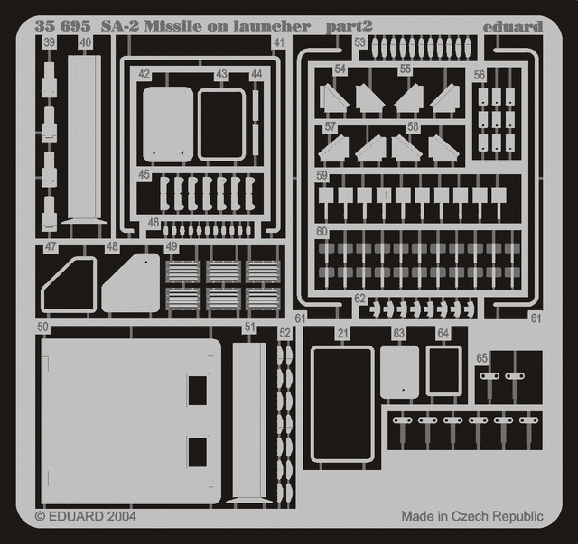 Eduard 35695 SA-2 Missile on launcher 1/35 Trumpeter – image 2
