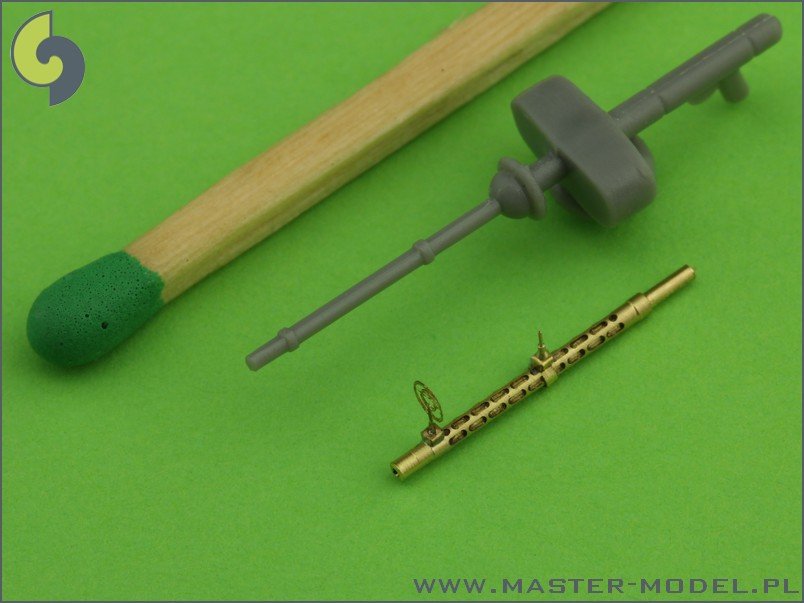 Master AM-48-055 German aircraft machine gun MG 15 - turned barrels and etched sights (2pcs) 1/48 – zdjęcie 2