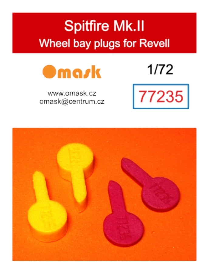 Omask 77235 Spitfire Mk.II wheel bay plugs (for Revell) 1/72