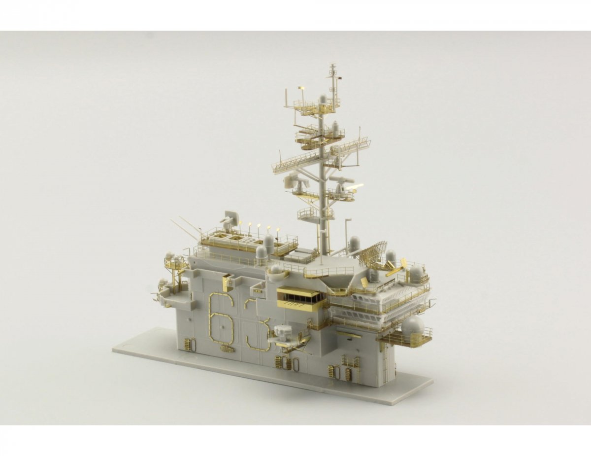 Eduard 53170 CV-63 Kitty Hawk pt.1 - island TRUMPETER 1/350 – zdjęcie 4