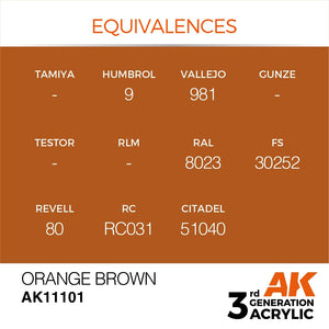 AK Interactive AK11101 ORANGE BROWN – STANDARD 17ml – image 3