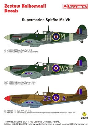 Techmod 24001 - Supermarine Spitfire Mk VB 1/24 – zdjęcie 2