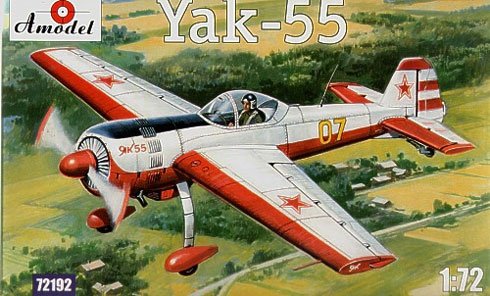 A-Model 72192 Soviet aerobatic aircraft Yakovlev Yak-55 1/72
