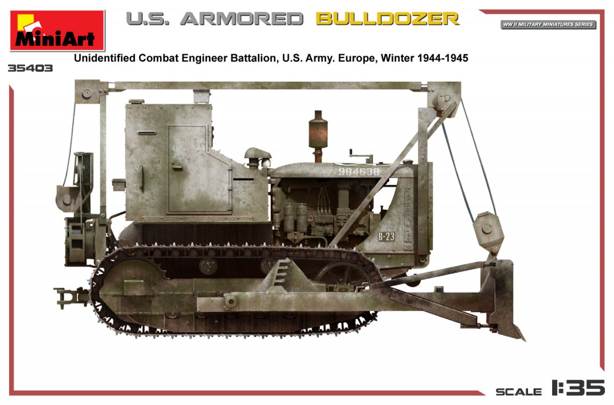 MiniArt 35403 U.S. ARMORED BULLDOZER 1/35 – zdjęcie 6